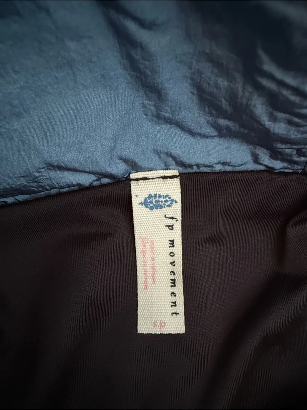 Free People Smocked-Waist Athletic Shorts in Blue - Picture 3 of 4